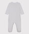 Pigiama bebè in cotone millerighe PIGEON/ MARSHMALLOW