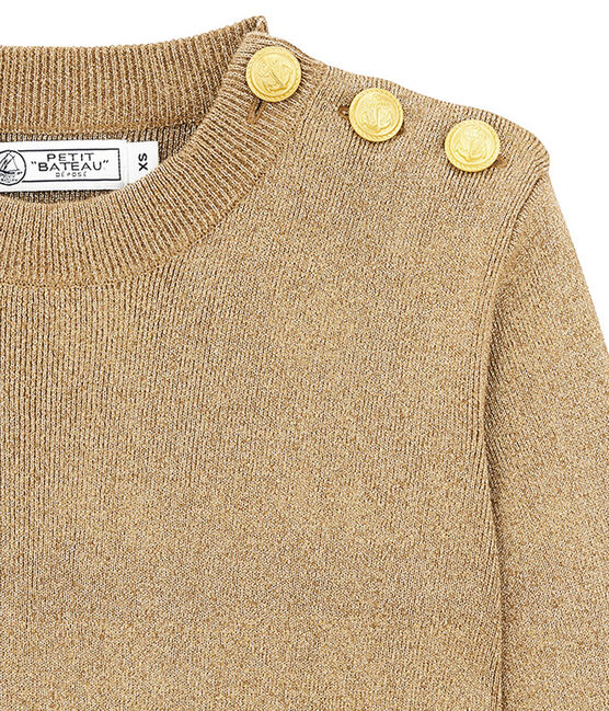 pull marin iconico donna marrone BRINDILLE/giallo DORE