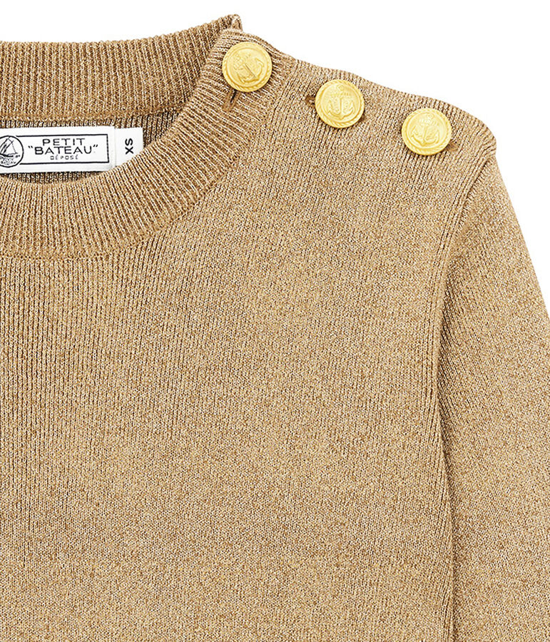 pull marin iconico donna marrone/giallo