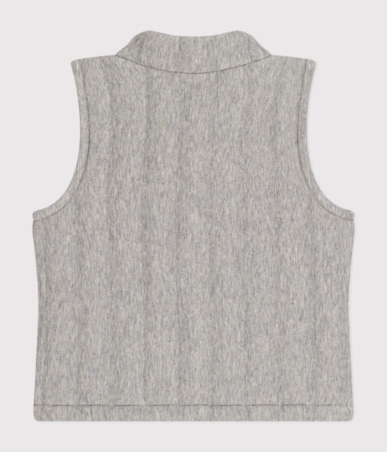 Gilet senza maniche in tubique neonato grigio CHATON CHINE