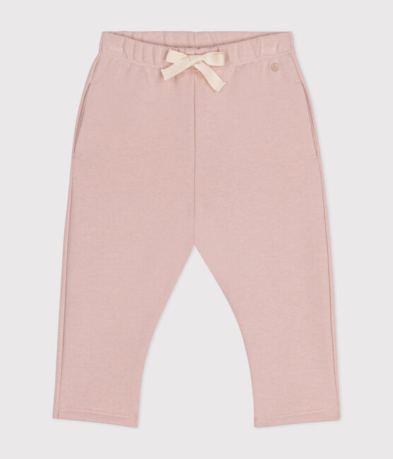 Pantaloni in tessuto felpato per bebè rosa SALINE