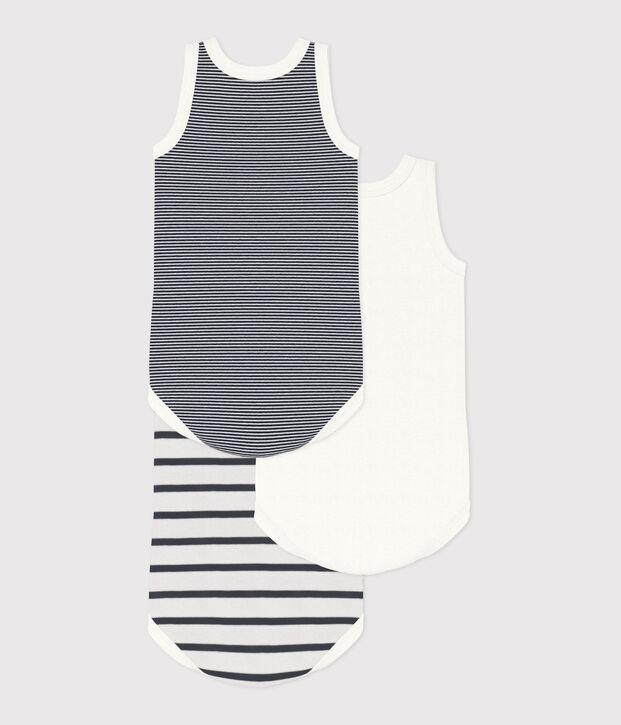 Confezione da 3 body senza maniche beb&egrave; multicolore