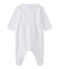 Tutina per bebé femmina in cotone bianco ECUME