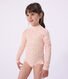 Costume da bagno intero a maniche lunghe con stampa bambina
