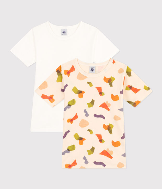 Confezione da 2 t-shirt bambino a maniche corte in cotone multicolore