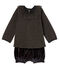 Completo 2 pezzi bebè femmina nero NOIR/bianco MULTICO