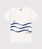 T-shirt a maniche corte in cotone bambino bianco ECUME