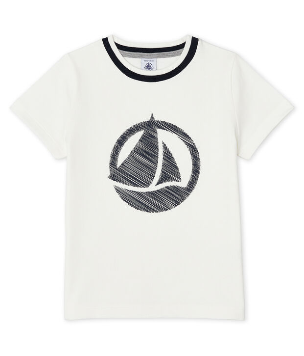 T-shirt bambino maniche corte bianco