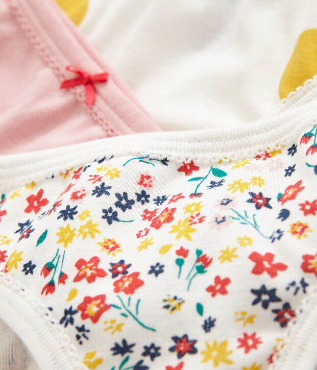 Trio slip bambina multicolore