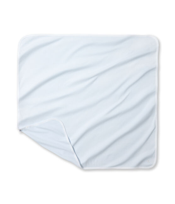 Telo bebé millerighe blu FRAICHEUR/bianco ECUME