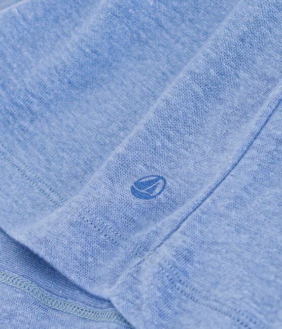 T-shirt L'ICONIQUE in lino da donna blu GAULOISE