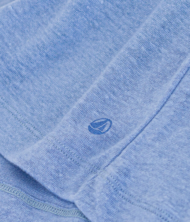 T-shirt L'ICONIQUE in lino da donna blu