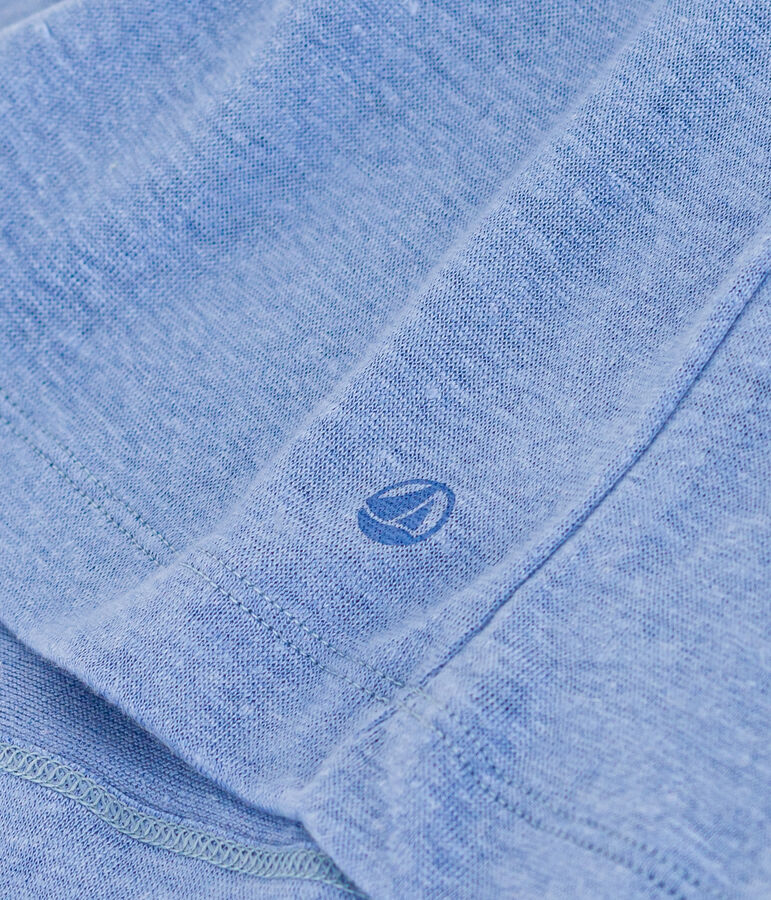 T-shirt L'ICONIQUE in lino da donna blu