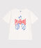 T-shirt a maniche corte in cotone con stampa bambino bianco MARSHMALLOW