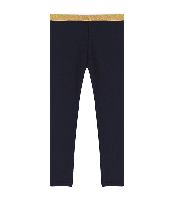 Pantalone in maglia bambina blu SMOKING