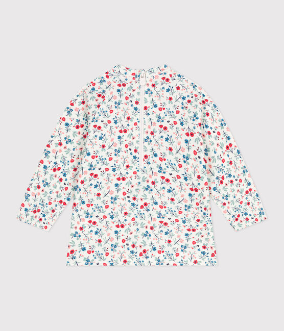 T-shirt anti UV con stampa a fiori neonato bianco MARSHMALLOW/bianco MULTICO