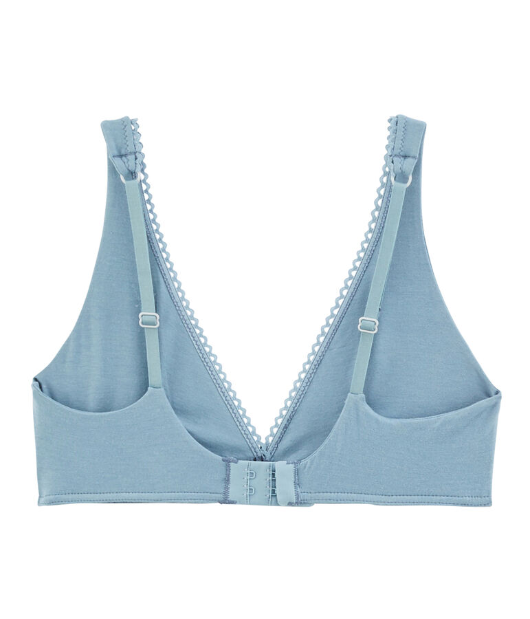 Reggiseno donna in jersey extrafine blu