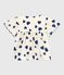 Blusa a maniche corte in popeline di cotone fantasia bambina. blu MILK/ SOIR