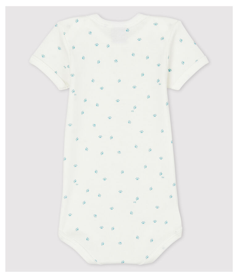 Body manica corta orme beb&egrave; bianco MARSHMALLOW/bianco MISTIGRI