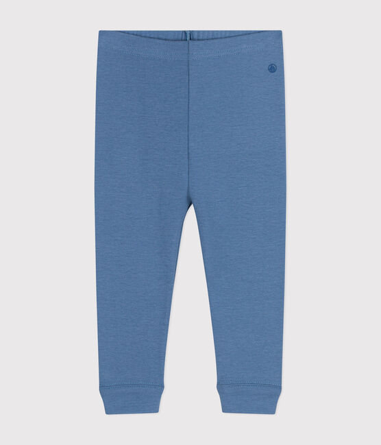 Leggings in cotone per bebè blu BEACH