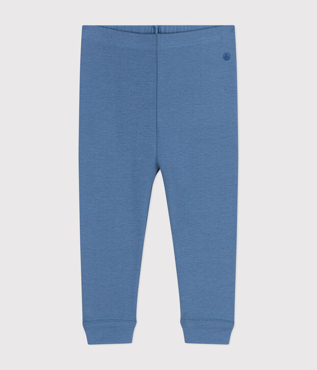 Leggings in cotone per beb&egrave; blu