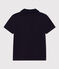 Polo manica corta in cotone bambino blu SMOKING