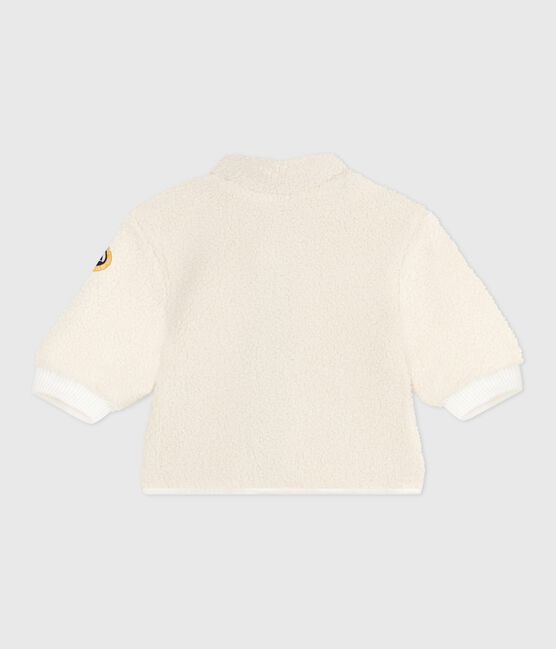 Cappotto con cappuccio imbottito in sherpa neonato MILK/ MULTICO