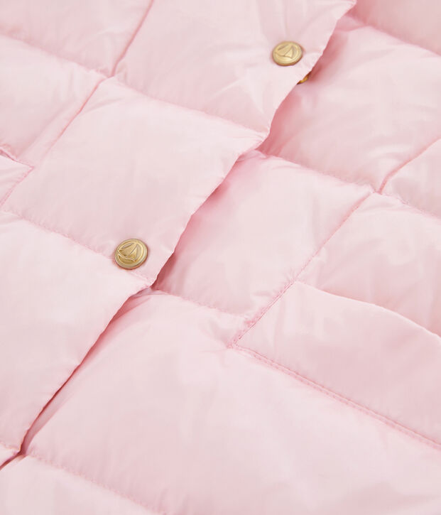 Piumino da bambina rosa