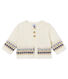 Cardigan tricot jacquard per bebé maschio