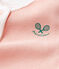 Tutina pigiama bambina a costine rosa ROSAKO/bianco MARSHMALLOW