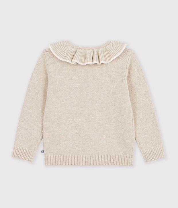 Cardigan in misto lana e cotone tinta unita bambina MONTELIMAR CHINE