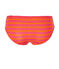 Culotte donna rigata in costina originale 1x1 rosa GEISHA/arancione FEU