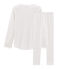 Pigiama bambina a costine bianco MARSHMALLOW/blu MAJOR CN