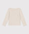 T-shirt a maniche lunghe a costine bambina beige MONTELIMAR CHINE