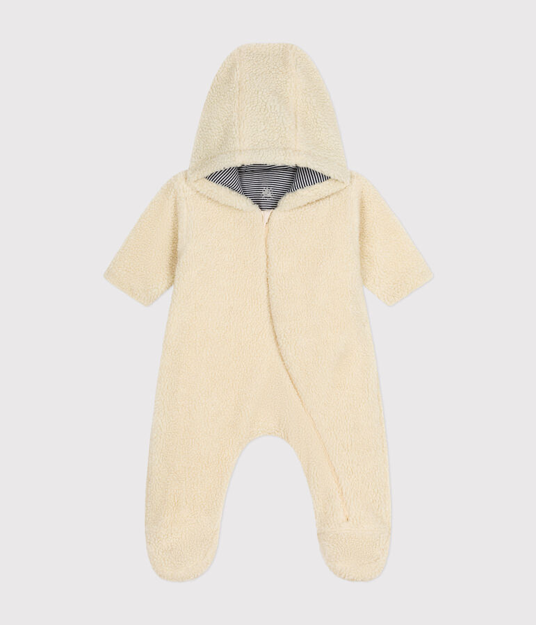 Tutina in sherpa neonato ecru