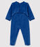 Tutina blu bebé in ciniglia blu MAJOR