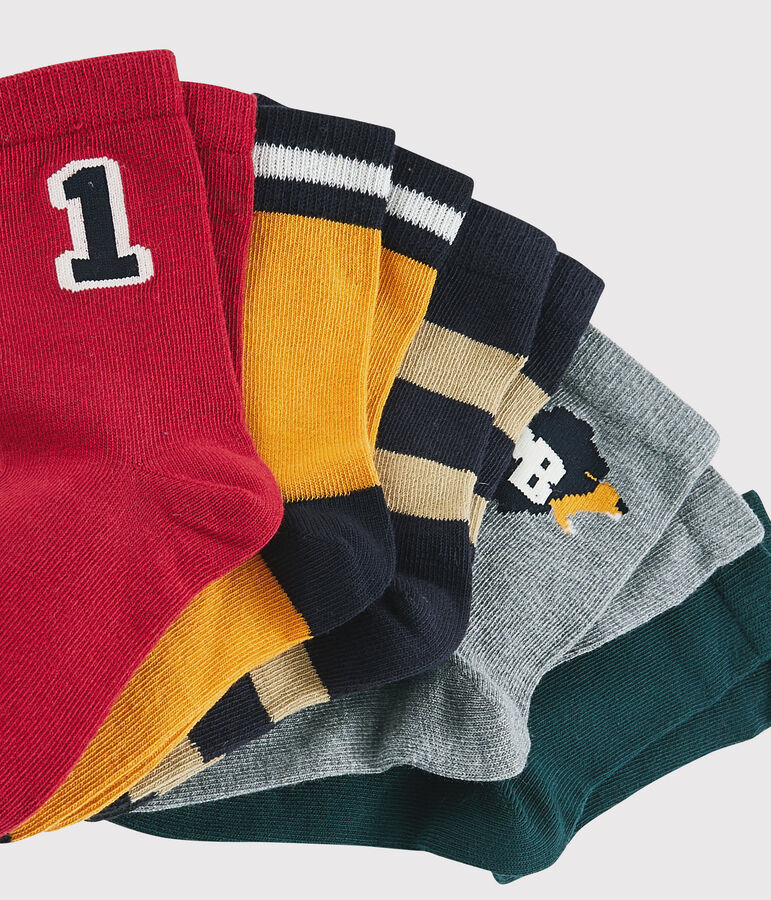 Confezione da 5 paia di calzini bambino multicolore