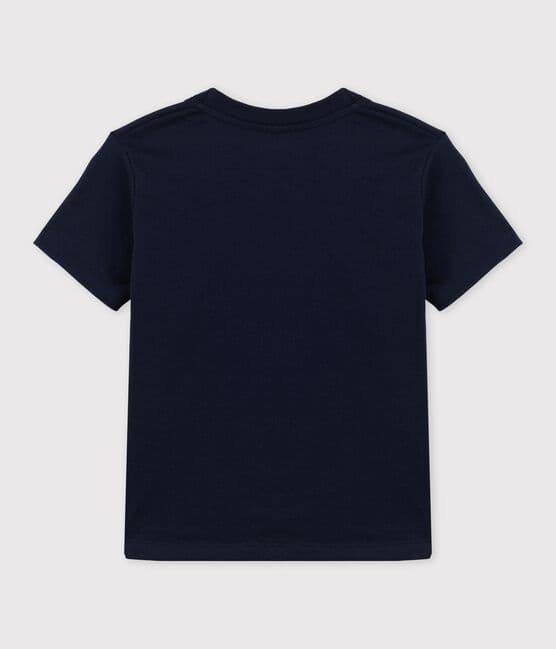 T-shirt maniche corte in jersey bambino blu SMOKING