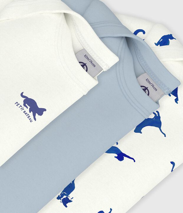 Set di body a maniche corte in cotone con gatti stampati neonato multicolore