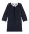 Chemise de nuit fille en bouclette velours blu SMOKING/grigio ARGENT