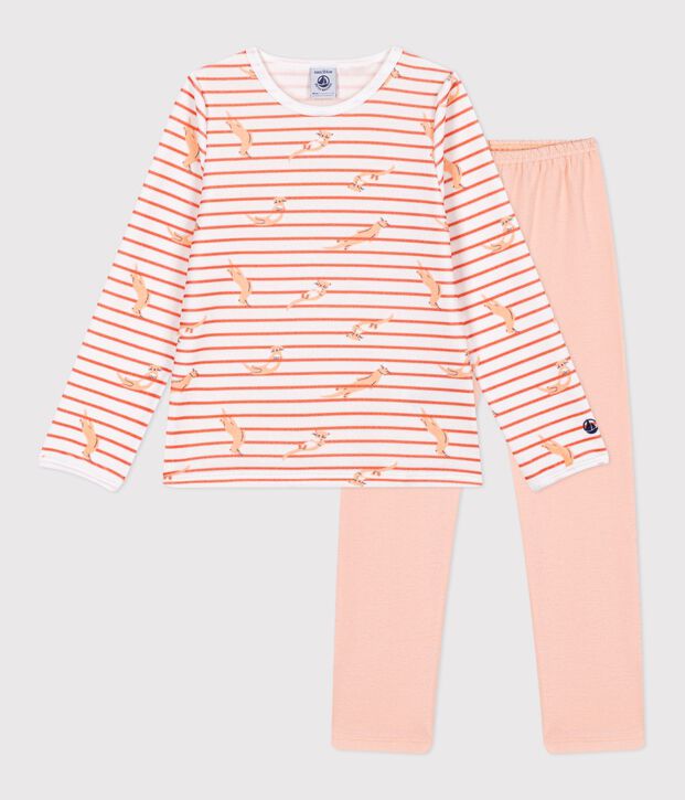 Pyjama  en velours bianco/rosa/multicolore