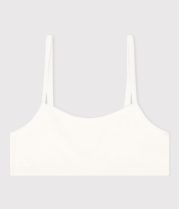 Brassi&egrave;re donna in cotone elastam bianco