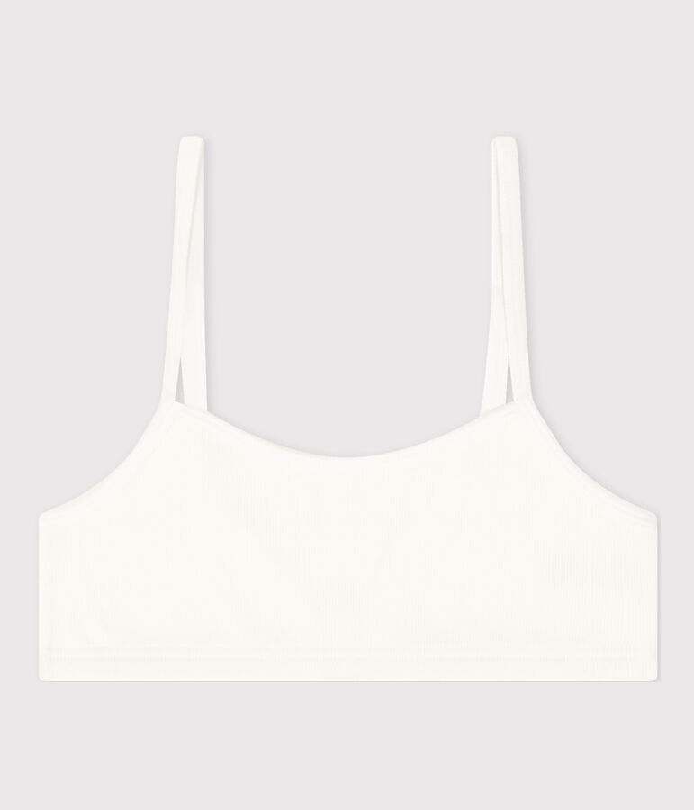 Brassi&egrave;re donna in cotone elastam bianco