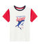 T-shirt bambino bianco MARSHMALLOW/rosso PEPS