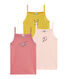 Trio canottiere con spalline bambina