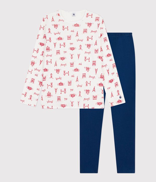 Pyjama  en coton blu/multicolore
