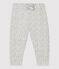 Pantaloni in molleton bebè. grigio BELUGA/bianco MULTICO