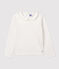 T-shirt bambina a maniche lunghe in cotone bianco MARSHMALLOW