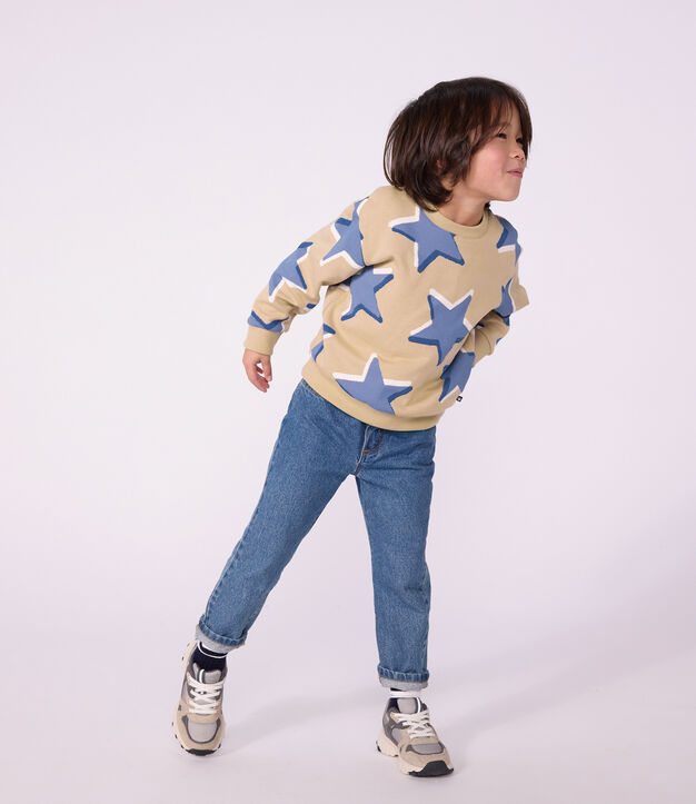 Pantaloni in denim bambina blu
