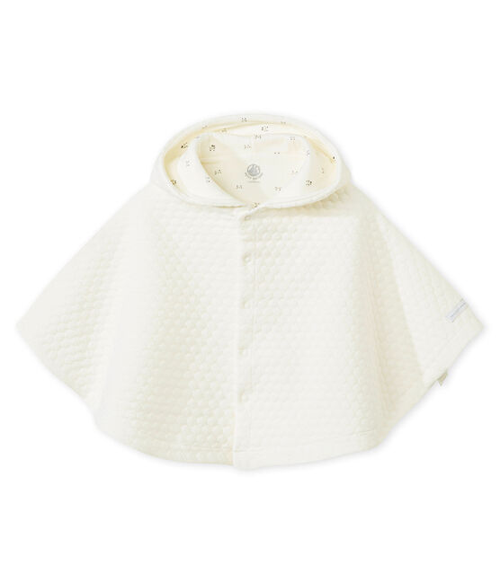 Mantella reversibile in tubique bébé unisex bianco MARSHMALLOW